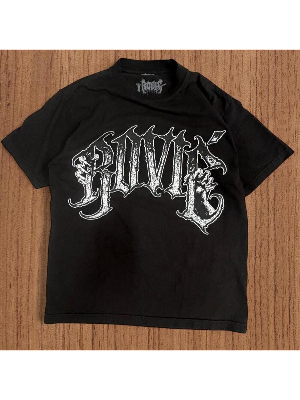 Broken Promises Co Men's Black and Grey Tshirt